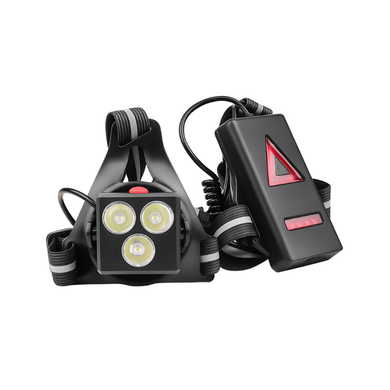 Course nocturne sûre ! Lampe poitrine LED 500 lumens étanche, Phare réglable. Lumière avertissement.