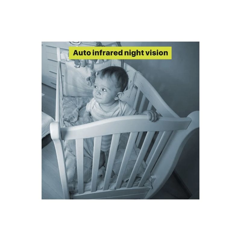 Moniteur bébé 5 pouces caméra SM650 vidéo HD 720P audio bidirectionnel surveillance infantile batterie longue durée