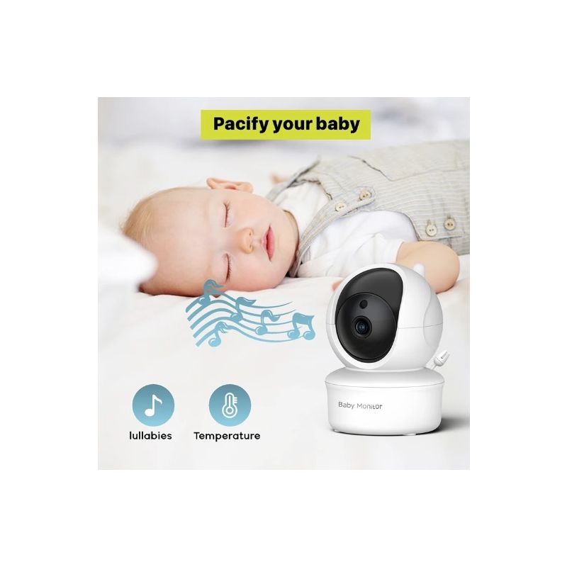 Moniteur bébé 5 pouces caméra SM650 vidéo HD 720P audio bidirectionnel surveillance infantile batterie longue durée