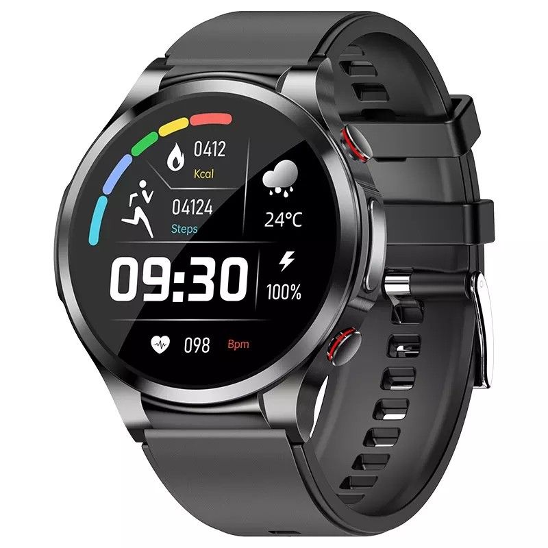 W11 montre intelligente 1.32 "HD fréquence cardiaque non invasive glycémie ECG  PPG température corporelle fréquence cardiaque Bracelet intelligent