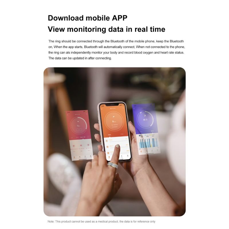 Bague intelligente multifonctionnelle suivi de santé analyse du sommeil compagnon élégant pour passionnés de fitness