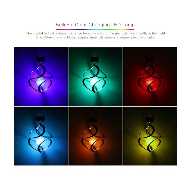 Carillons Éoliens LED Lumières Solaires Décorations Extérieures Ambiance Magique Résistant aux Intempéries