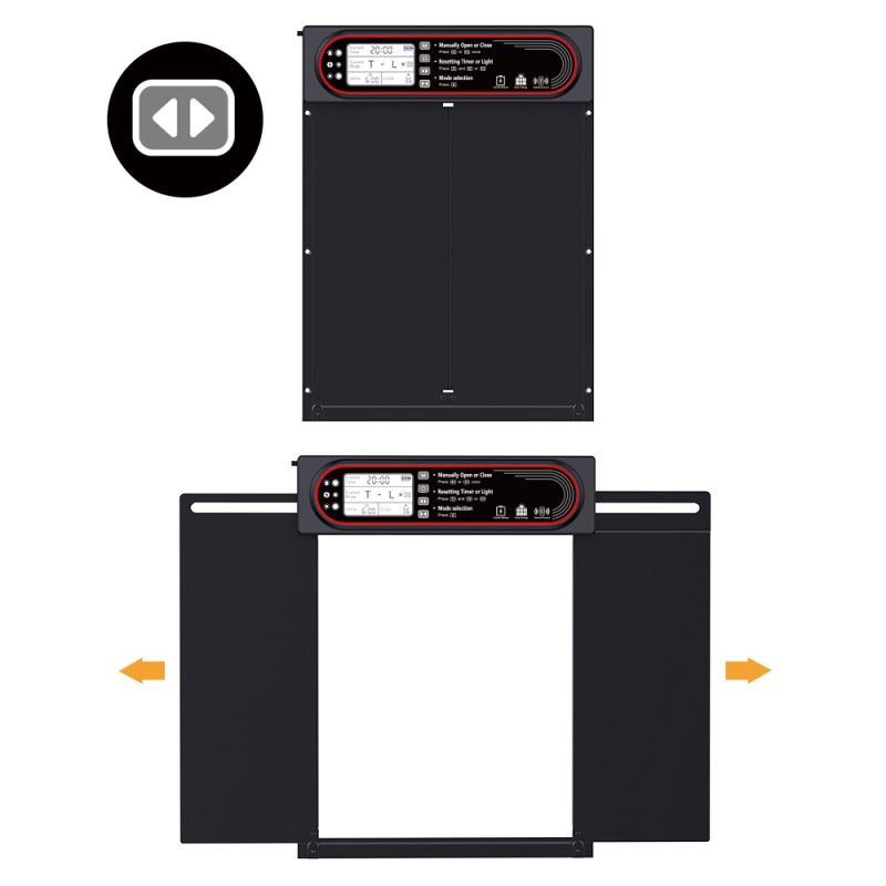 Porte de poulailler automatique solaire avec chargement USB pour gestion écologique et soin durable des volailles