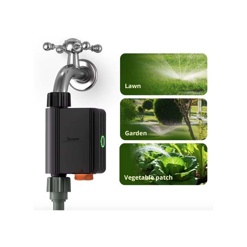Vanne d'eau intelligente SONOFF SWV Zigbee 3.0 Système d'irrigation automatique Installation facile eWeLink