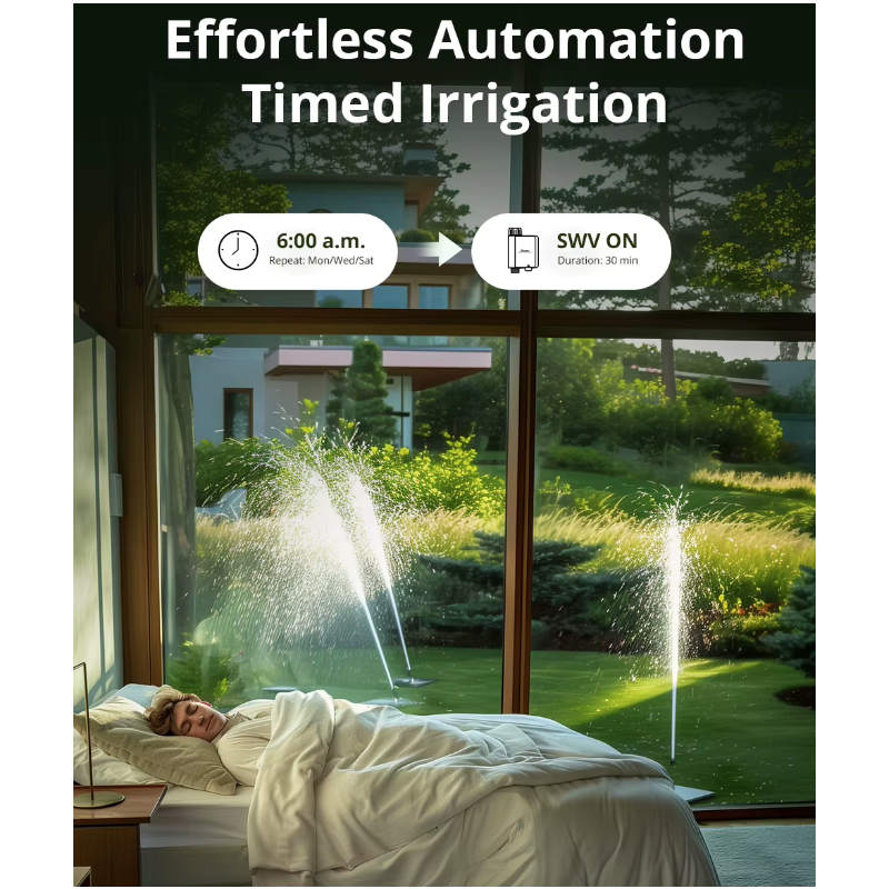 Vanne d'eau intelligente SONOFF SWV Zigbee 3.0 Système d'irrigation automatique Installation facile eWeLink