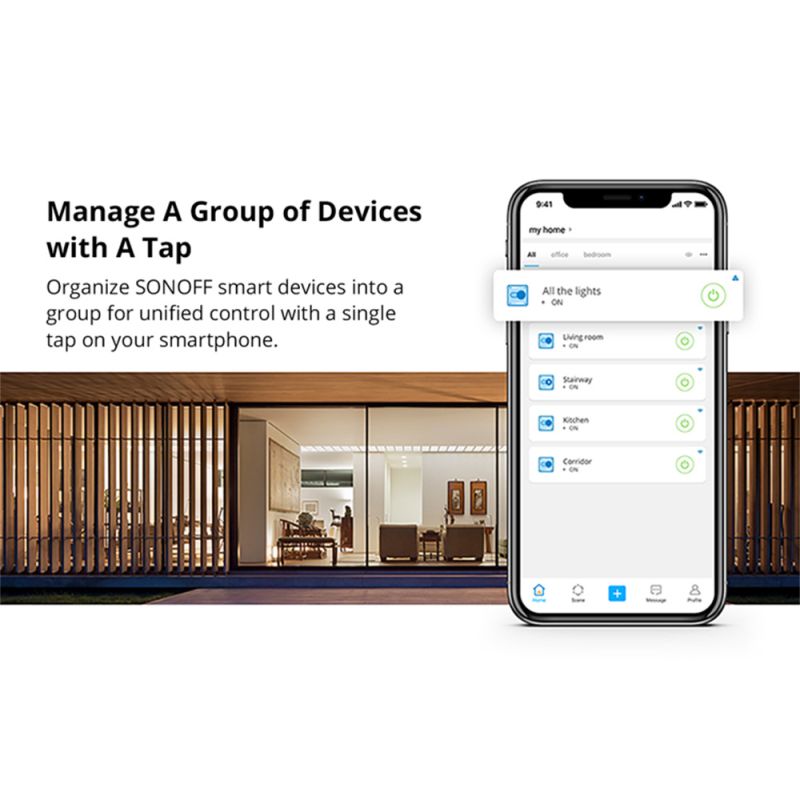 SONOFF Basic R2 Module Commutateur Wifi pour Maison Intelligente Contrôle à Distance et Minuterie Alexa Google