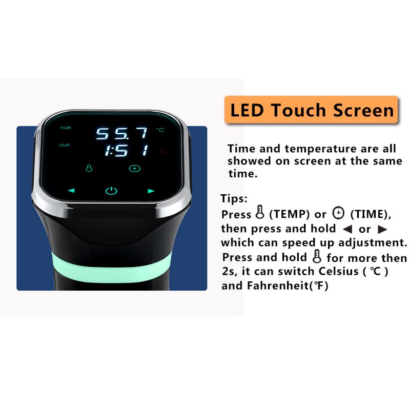 Cuiseur de précision Cuisson sous vide pour Cuisine maison Gadgets de cuisine pour Gastronomie moléculaire