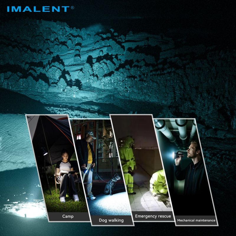 IMALENT SR16: 55000 lumens, 1715 mètres de lumière intense. Idéal pour l'exploration nocturne.