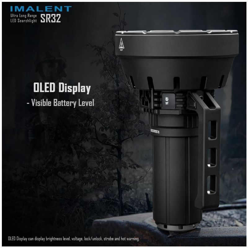 Lampe de poche IMALENT SR32 120000 lumens éclairage extérieur durable distance du faisceau 2080 mètres