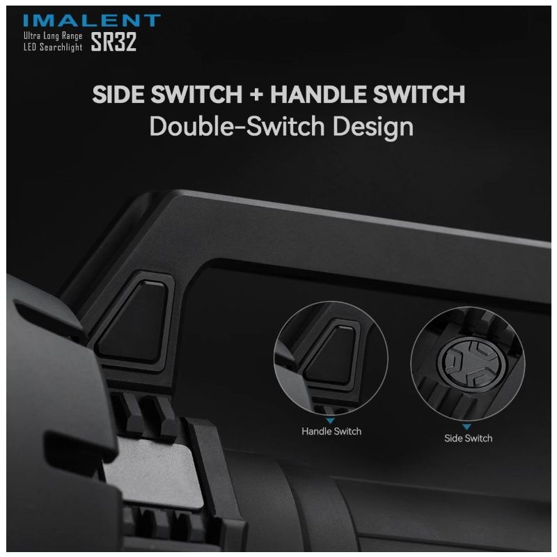 Lampe de poche IMALENT SR32 120000 lumens éclairage extérieur durable distance du faisceau 2080 mètres