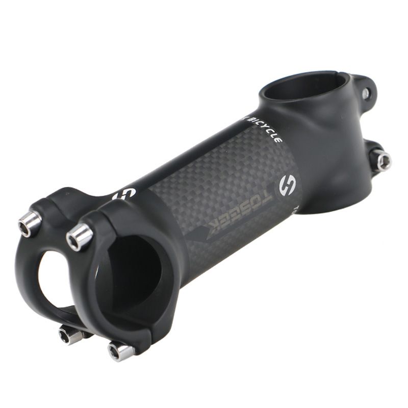 Tige de guidon vélo TOSEEK 28.6mm-31.8mm aluminium carbone léger angle ajustable pour passionnés de VTT