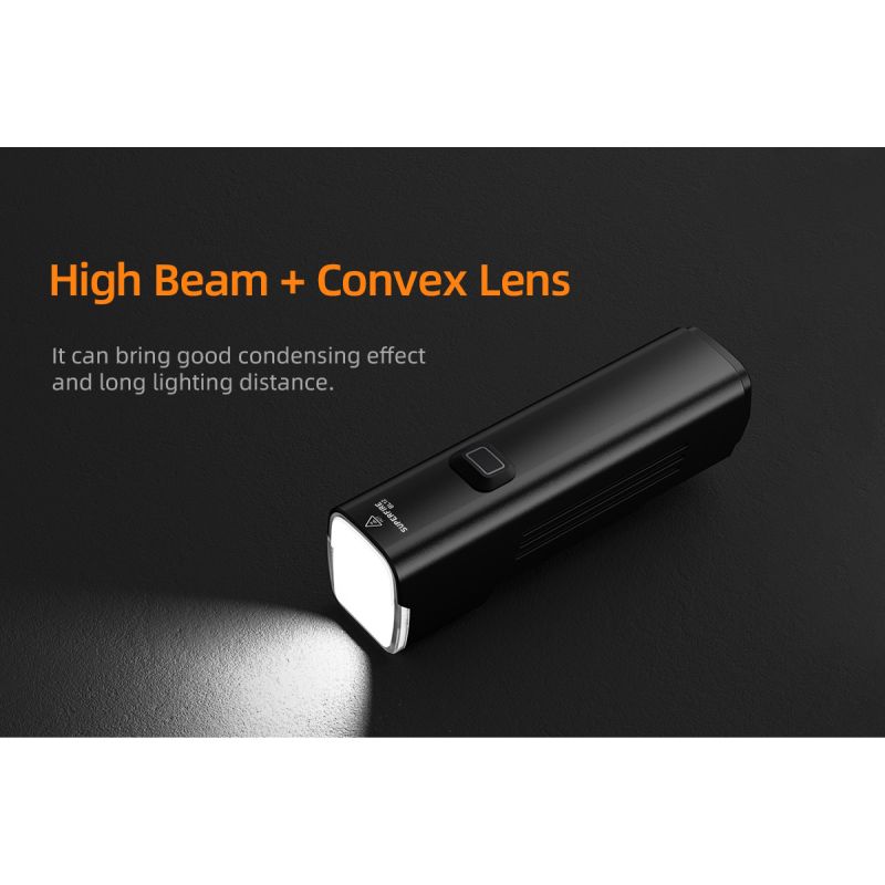 SUPERFIRE BL12 1300LM vélo avant lumière USB Rechargeable 4800mAh phare LED vélo lampe cyclisme