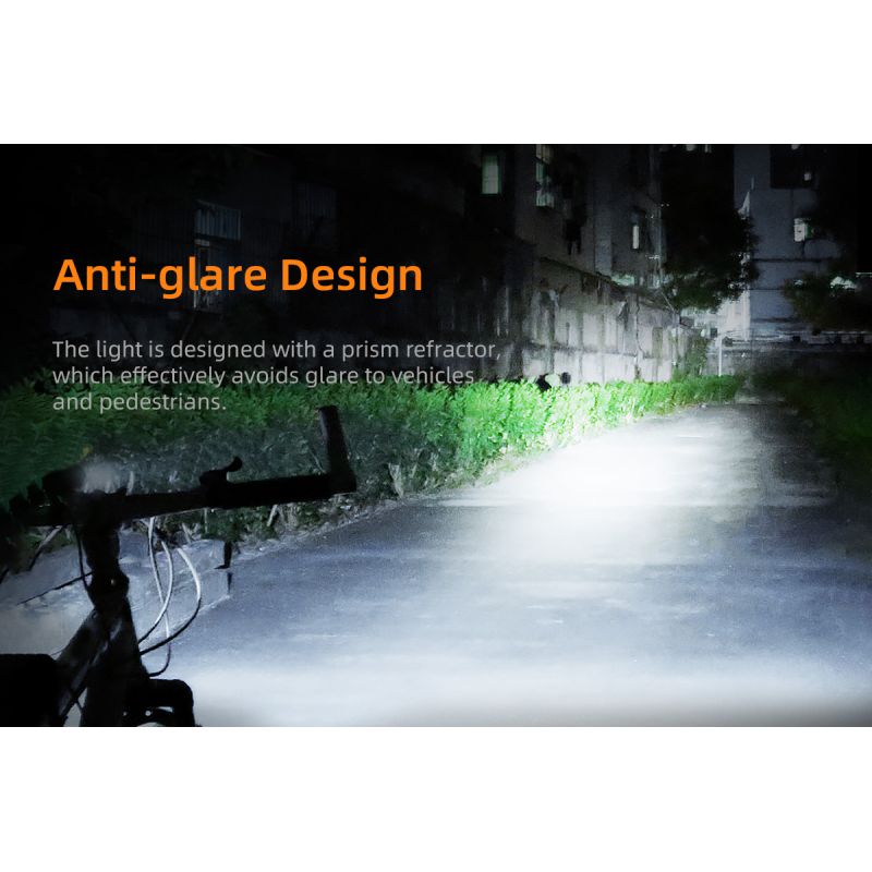 SUPERFIRE BL12 1300LM vélo avant lumière USB Rechargeable 4800mAh phare LED vélo lampe cyclisme