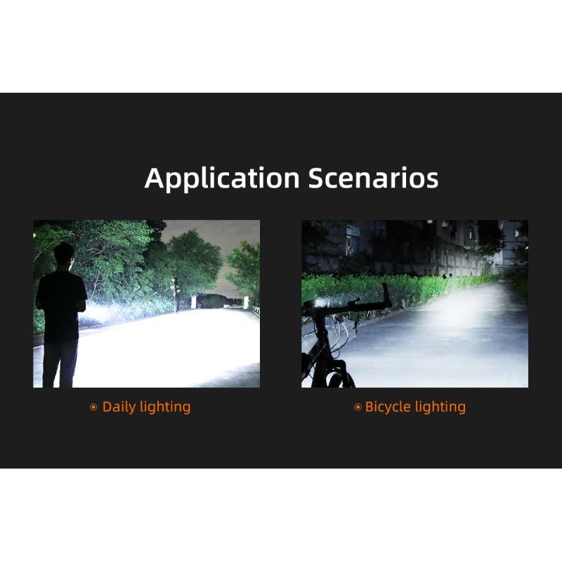 SUPERFIRE BL12 1300LM vélo avant lumière USB Rechargeable 4800mAh phare LED vélo lampe cyclisme