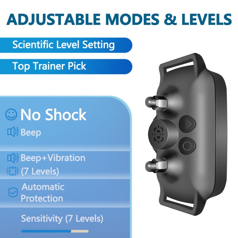 Collier d'Entraînement Ultrasonique Dispositif Anti-aboiement pour Chien Léger Solution d'Entraînement Innovante