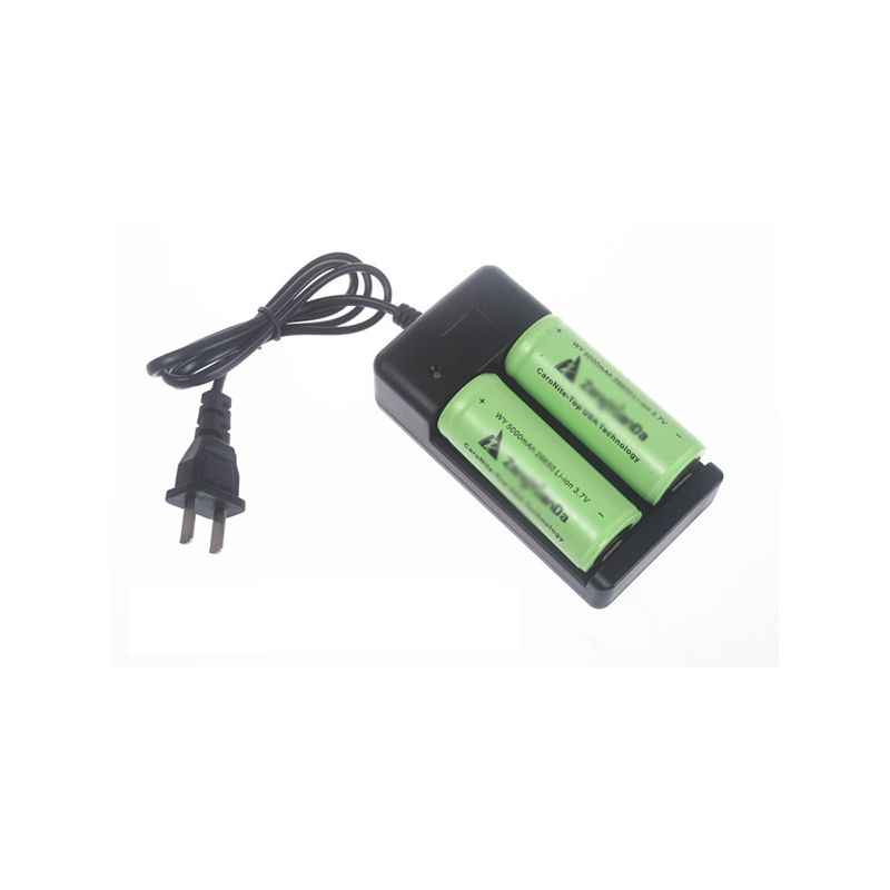 Chargeur UltraFire pour Piles Rechargeables 18650 26650 Charge Rapide Noir Compatibilité Universelle 3.6V 500mA