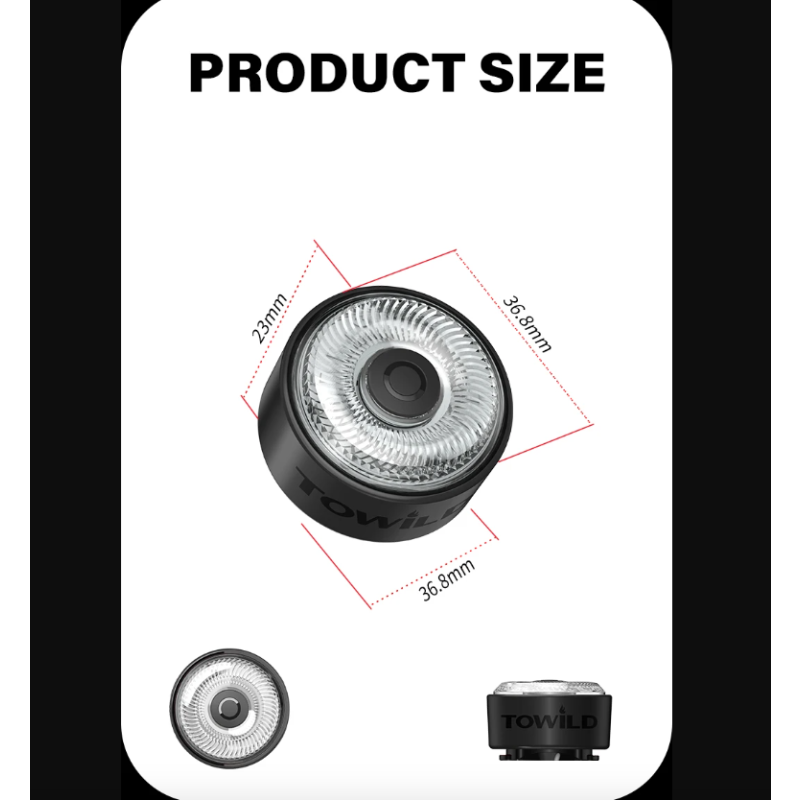 TOWILD TL03Pro feu arrière vélo LED compact capteur intelligent sécurité cyclisme produits durable nouveaux