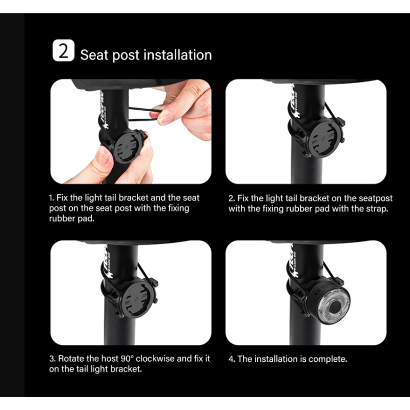 TOWILD TL03Pro feu arrière vélo LED compact capteur intelligent sécurité cyclisme produits durable nouveaux