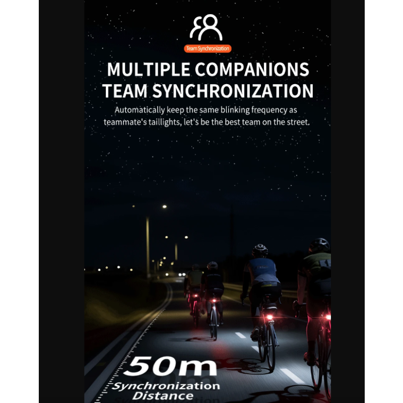 TOWILD TL03Pro feu arrière vélo LED compact capteur intelligent sécurité cyclisme produits durable nouveaux