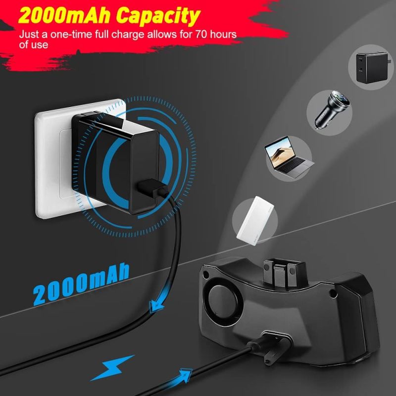 Feu Arrière Vélo Intelligent 5 en 1 : Alarme, Klaxon, Clignotants, Antivol. Rechargeable. Sécurité.