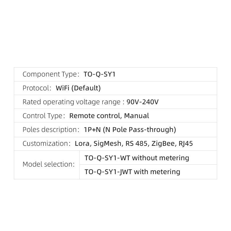 Disjoncteur intelligent WiFi Tuya TONGOU 63A pour domotique - Contrôle à distance maison connectée via app mobile rail DIN