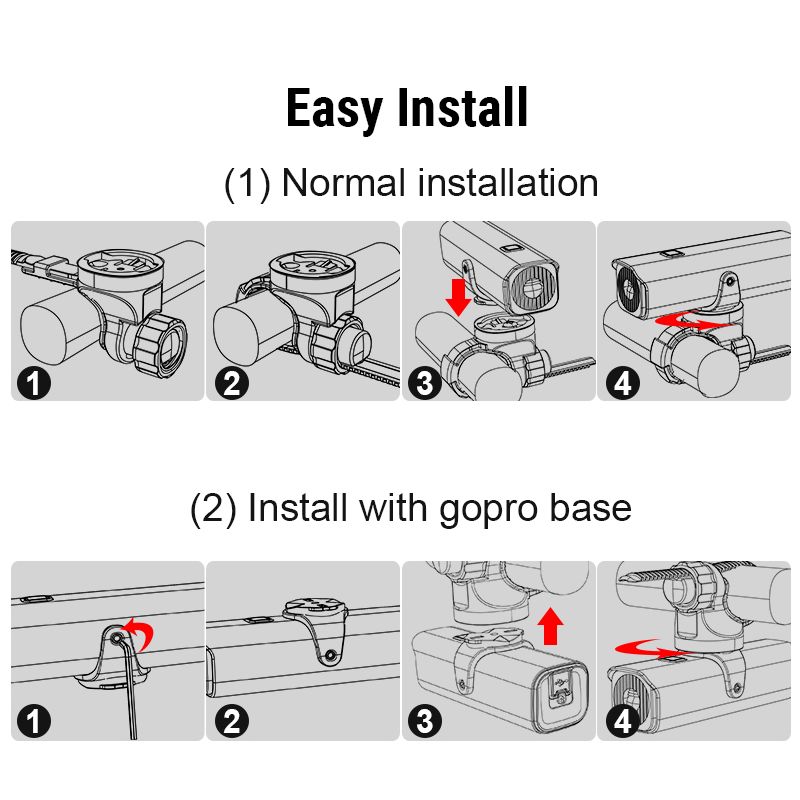 TOWILD CL1200 lampe avant LED 1200LM USB rechargeable bicyclette étanche pour sécurité et aventures en plein air