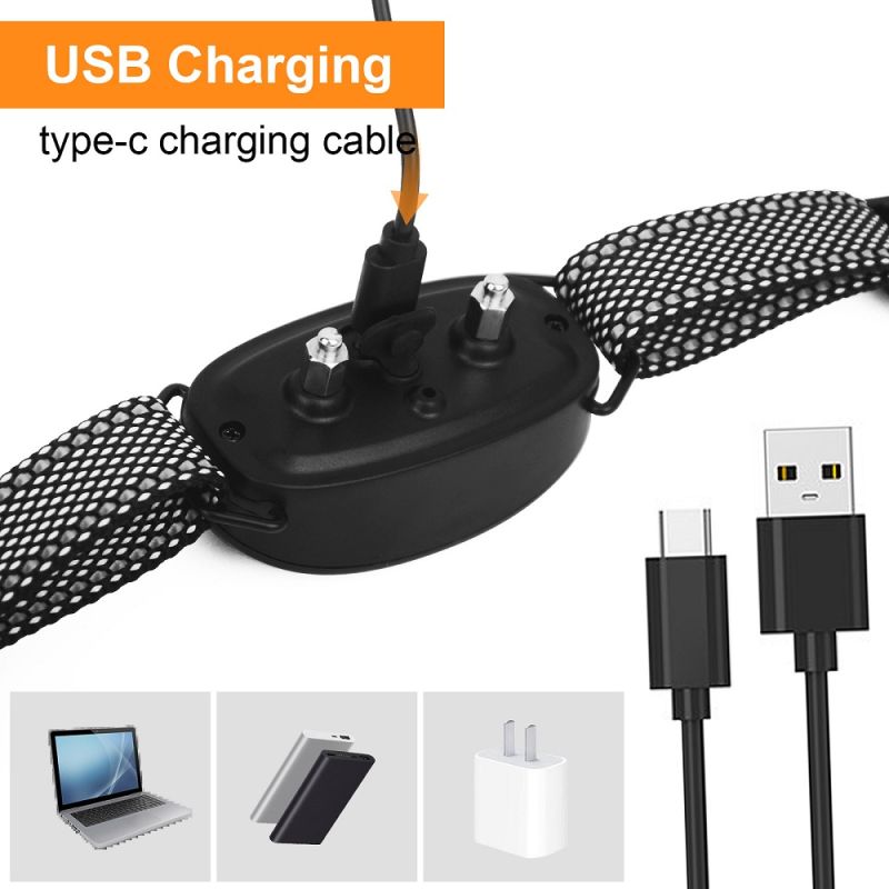 Collier Anti Aboiement Automatique Rechargeable Étanche IP67 Solution de Dressage Humaine pour Chiens