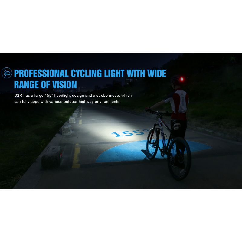 TrustFire D2R Lumière Avant Vélo 450LM Rechargeable Type-C Étanche IP66 Sécurité Design Projecteur Cyclisme