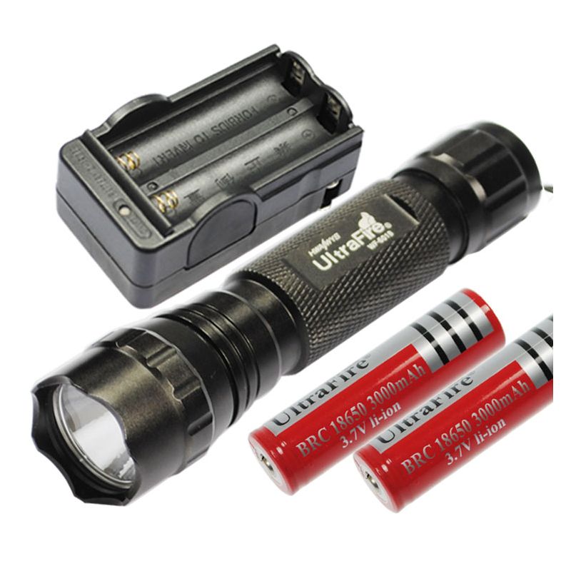 Lampe de poche LED Ultrafire 501B U2 1300 lumens Multi Couleur Sélectionnez aluminium robuste 5 modes mémoire