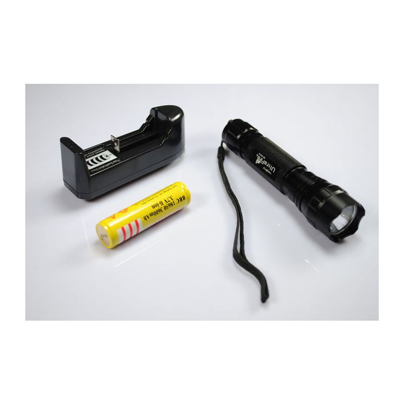 ULTRAFIRE WF-501B Lampe de Poche LED 1300 Lumens Réflecteur Aluminium Batterie 18650 Rechargeable Neuve