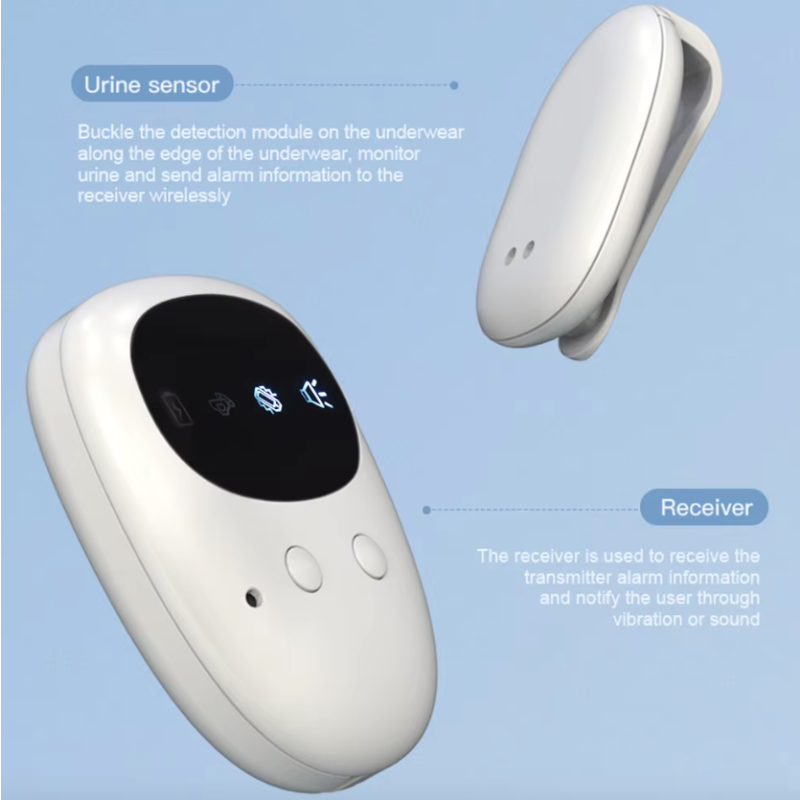 Alarme Enurésie Nocturne Sans Fil pour Enfants Rechargeable USB avec Capteur Urinaire et Modes Rappel Multiples
