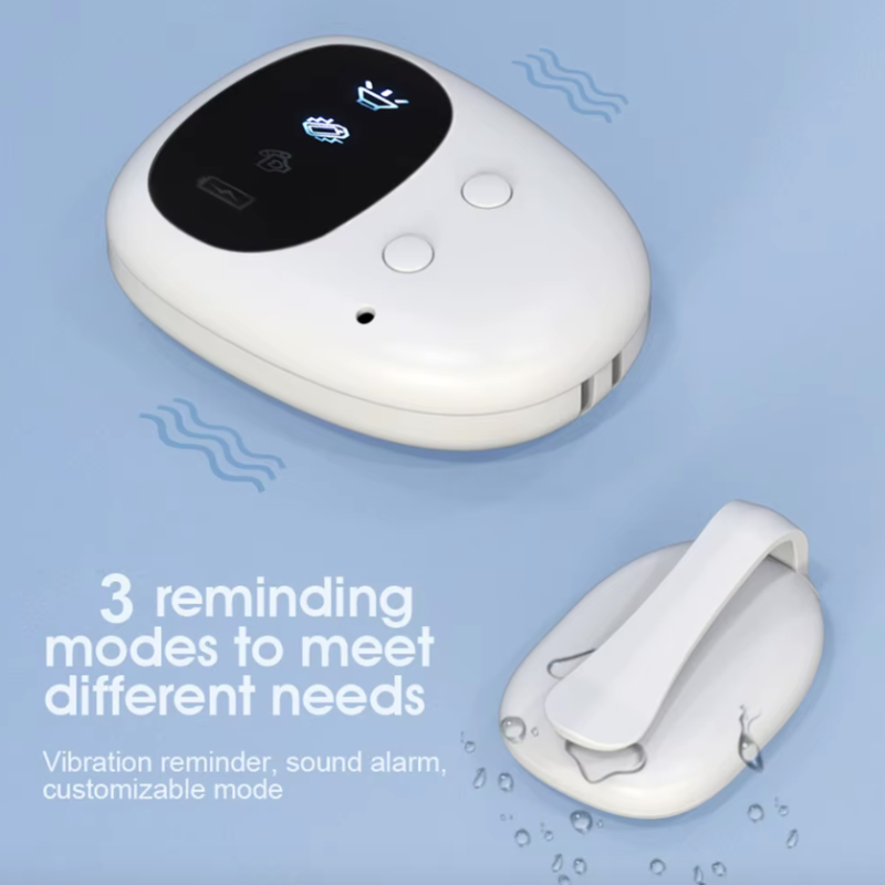 Alarme Enurésie Nocturne Sans Fil pour Enfants Rechargeable USB avec Capteur Urinaire et Modes Rappel Multiples