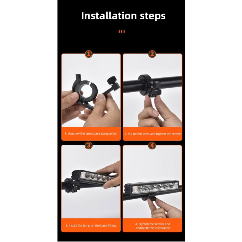 Lampe cyclisme LED 5200 Lumens étanche rechargeable 8000mAh alliage aluminium sécurité cycliste accessoires vélo