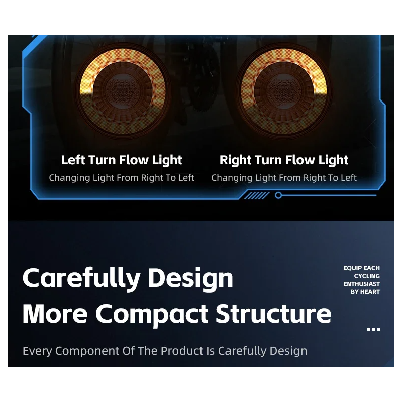 Feu arrière vélo polyvalent sécurité cycliste avec télécommande sans fil et flash coloré visibilité maximale