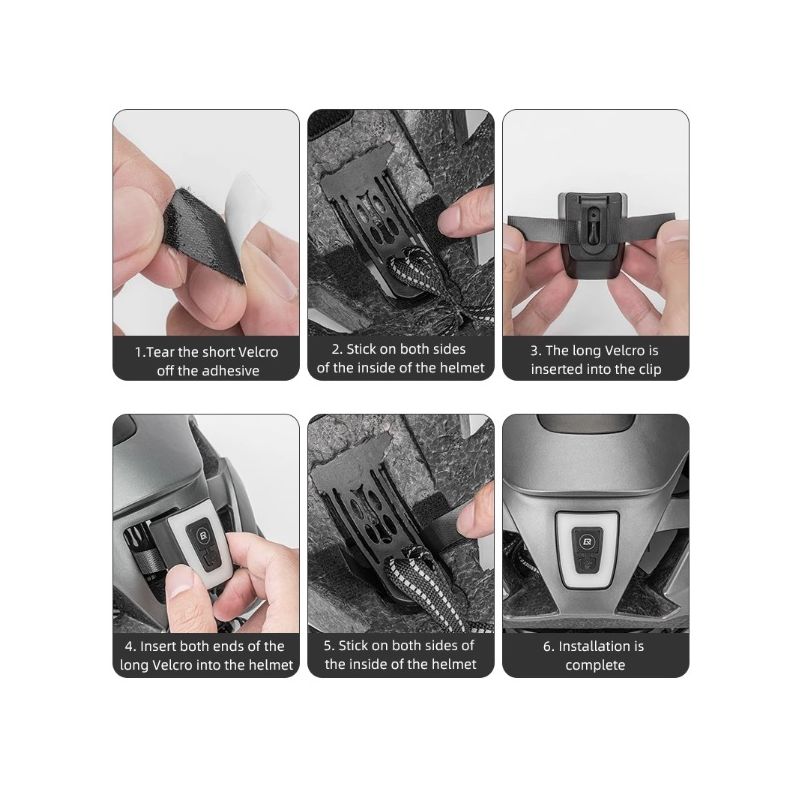 Casque de vélo ROCKBROS ultraléger avec lumière LED rechargeable sécurité cyclisme et compatibilité lunettes magnétiques