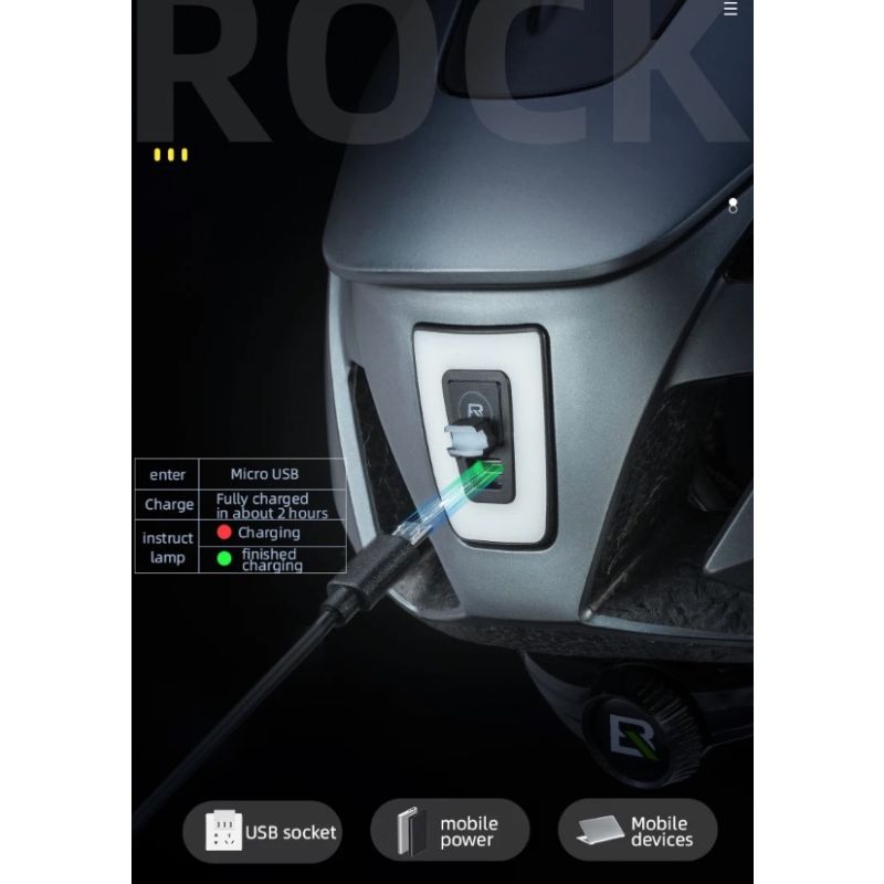 Casque de vélo ROCKBROS ultraléger avec lumière LED rechargeable sécurité cyclisme et compatibilité lunettes magnétiques