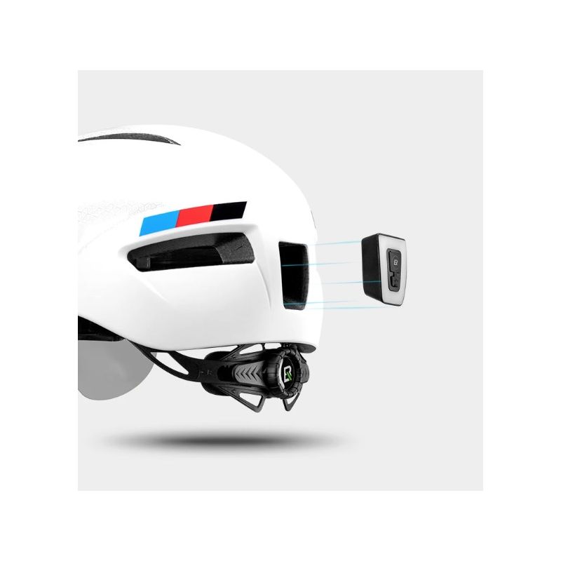 Casque de vélo ROCKBROS ultraléger avec lumière LED rechargeable sécurité cyclisme et compatibilité lunettes magnétiques