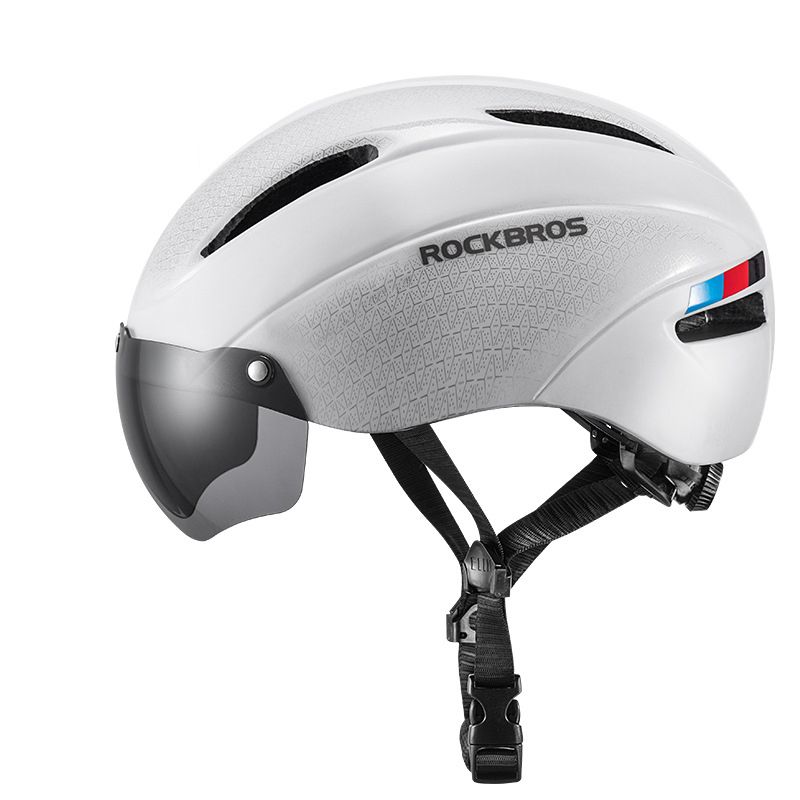 Casque de vélo ROCKBROS ultraléger avec lumière LED rechargeable sécurité cyclisme et compatibilité lunettes magnétiques