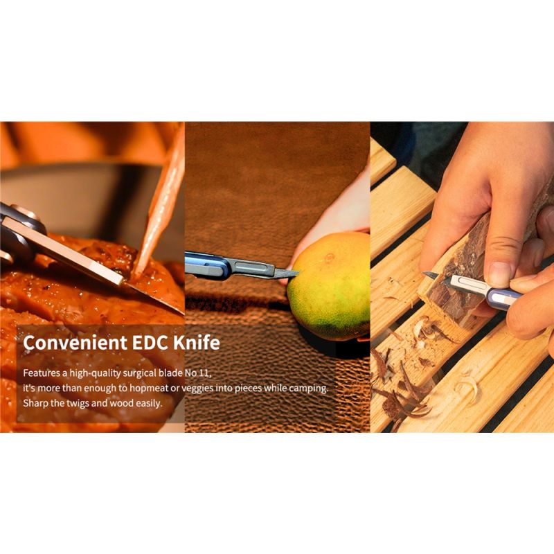 Lampe stylo multifonction Wuben E62 130 lumens LED EDC étanche anti-poussière modes d'éclairage variés