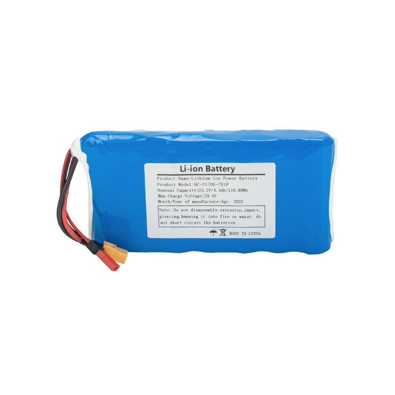 Batterie Li-Ion 21700-7S1P 25.2V 4000-5000mAh compacte pour planche à roulettes sécurité protection surchauffe