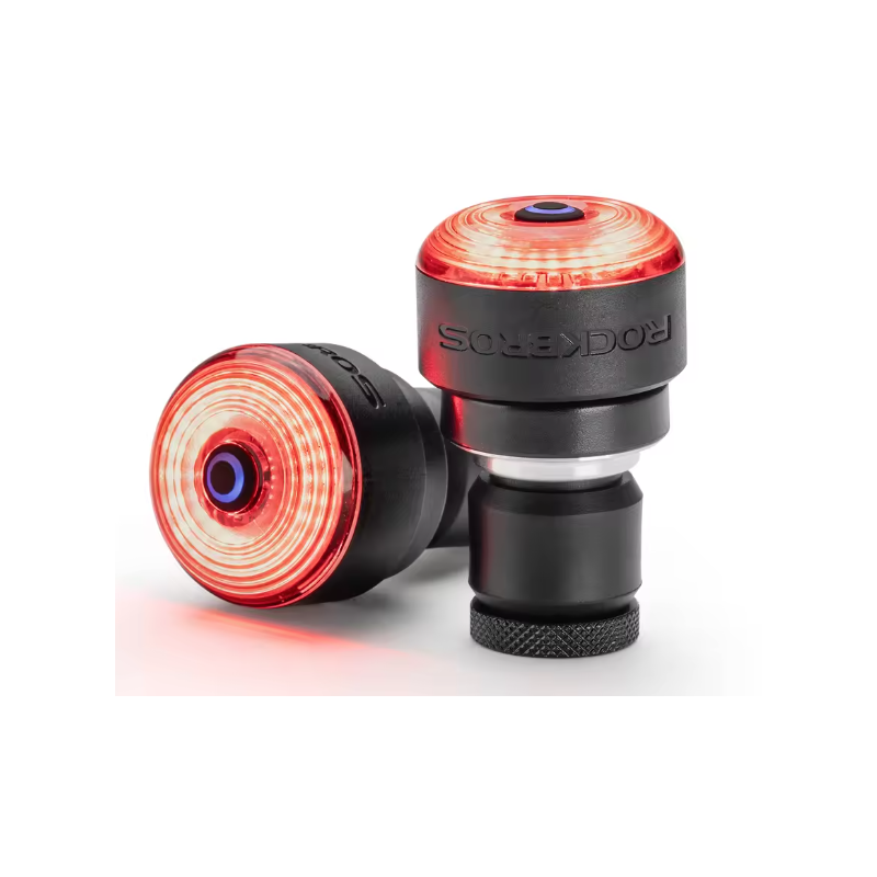 Sécurité Vélo ROCKBROS R0: Feu Arrière Embout Guidon Type-C. Lumière VTT/Route Cyclisme, Visibilité Maximale.