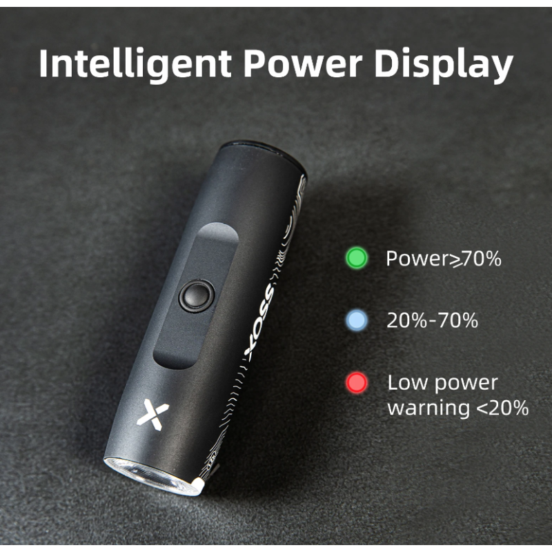 Phare vélo XOSS XL-1200 1200 lumens recharge Type-C lampe avant étanche six modes accessoire cyclisme