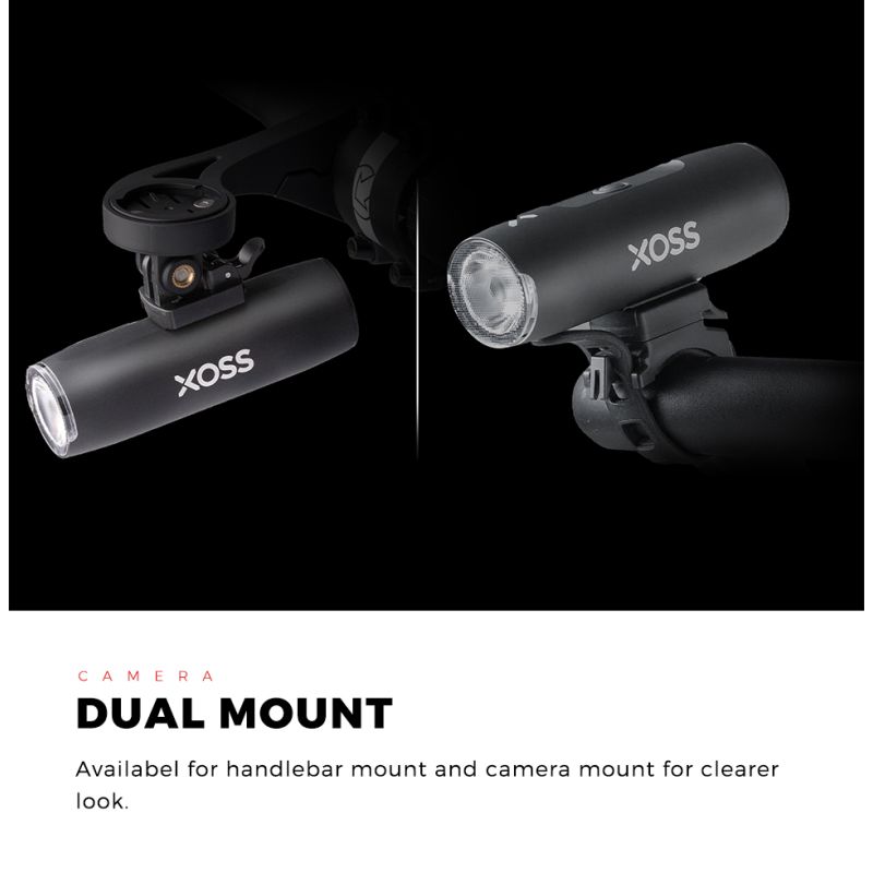 XOSS XL-400 Lampe Avant VTT Étanche USB 400 Lumens Lumière Vélo Sécurité Cycliste Modes d'Éclairage