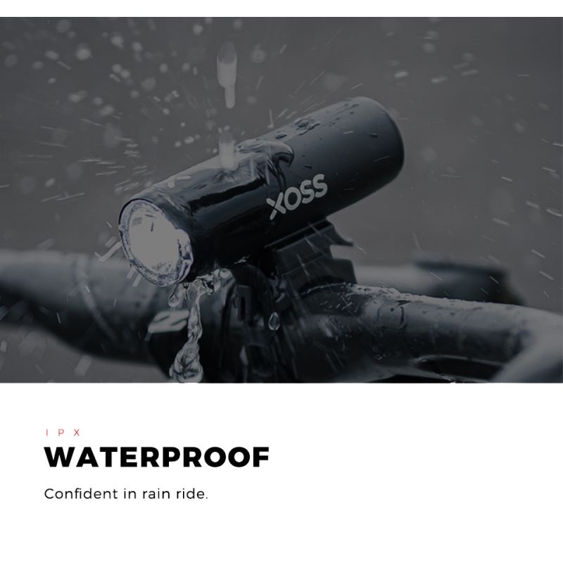 XOSS XL-400 Lampe Avant VTT Étanche USB 400 Lumens Lumière Vélo Sécurité Cycliste Modes d'Éclairage