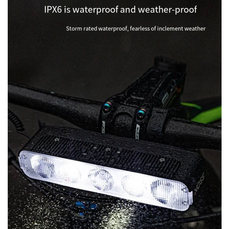 Lampe vélo XOSS XL3000 3000 lumens rechargeable Type C sécurité balades nocturnes 10 modes étanche robuste