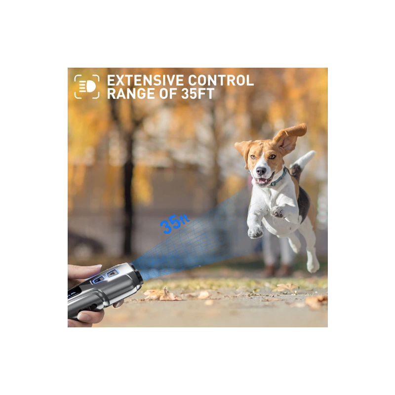 Répulsif Ultrasonique pour Chiens avec LED Entraînement Canin Doux Anti-Aboiement Dispositif de Dissuasion
