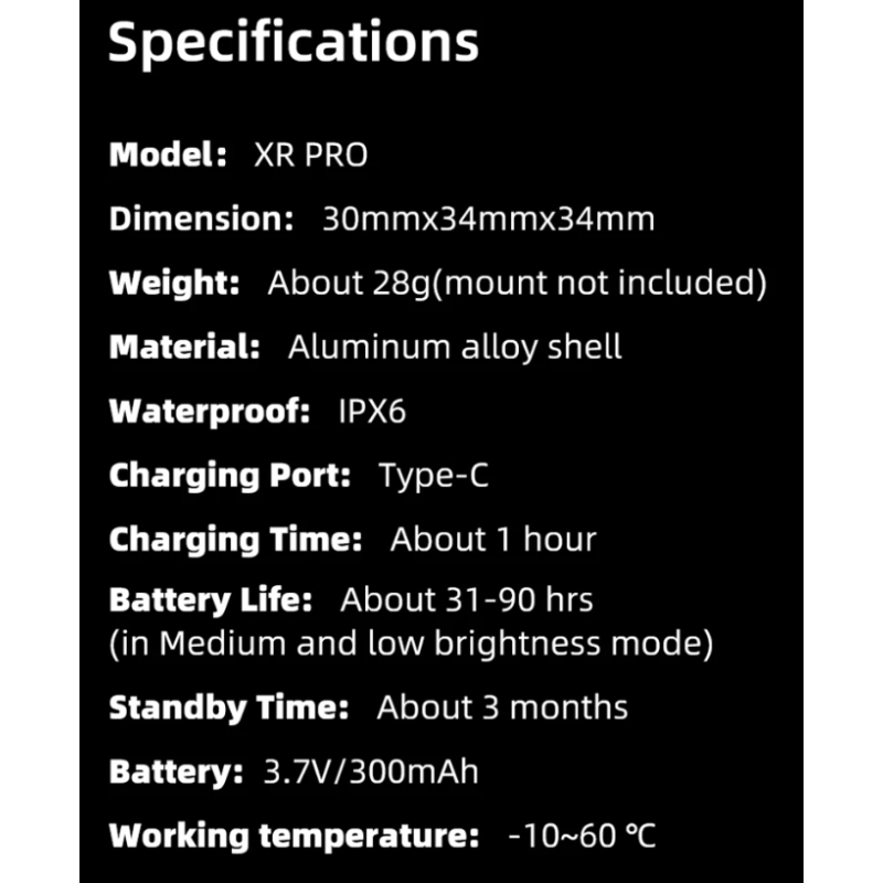 Feu arrière de vélo XOSS XR Pro éclairage LED intelligent sécurité et visibilité avec détection de frein automatique