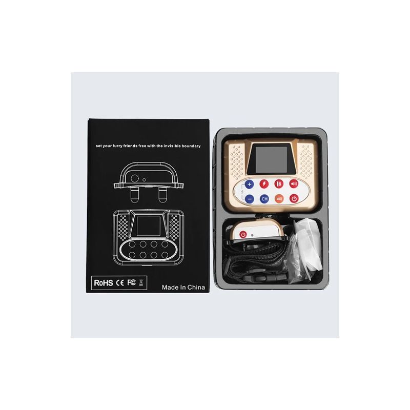 Clôture Électronique Sans Fil Animaux avec Dispositif Intelligent Entraînement Chiens et Collier Ergonomique