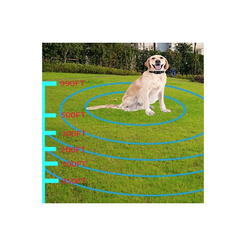 Clôture Électronique Sans Fil Animaux avec Dispositif Intelligent Entraînement Chiens et Collier Ergonomique
