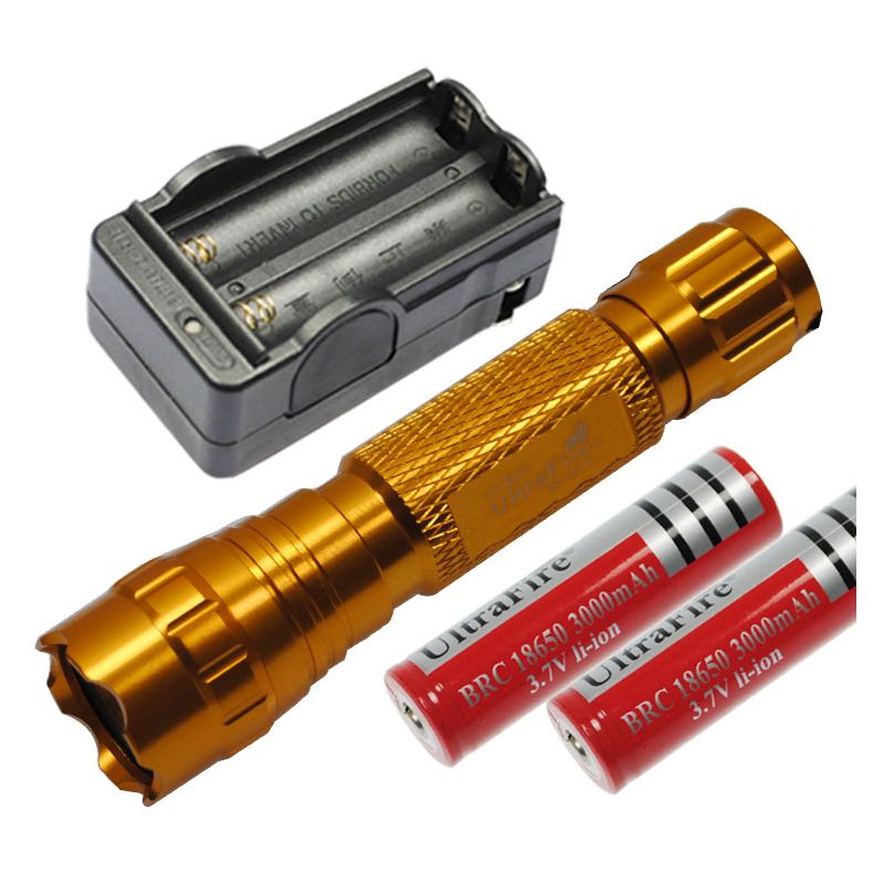 Lampe de poche LED Ultrafire 501B U2 1300 lumens Multi Couleur Sélectionnez aluminium robuste 5 modes mémoire